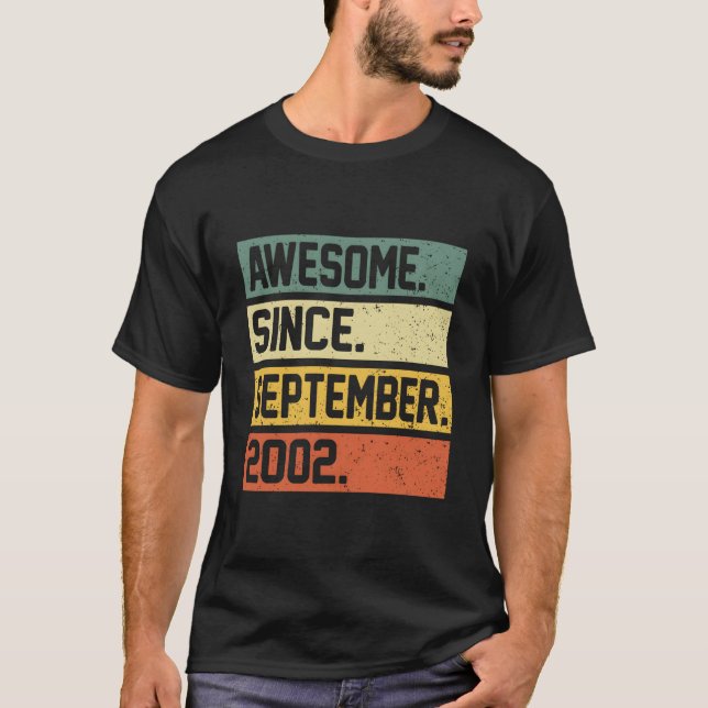 Camiseta 21 Awesome Since September 2002 (Anverso)