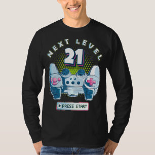 Camiseta 21 controlador de juegos Birthday Gamer Next Level