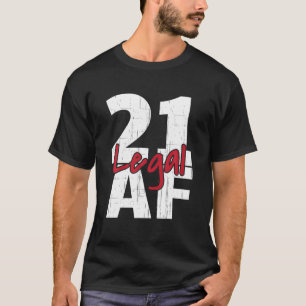 Camiseta 21 Fiesta de la Celebración del Cumpleaños Legal