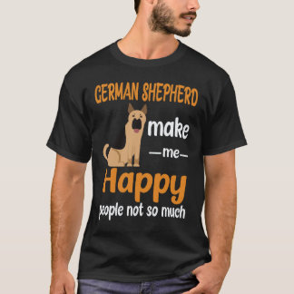Camiseta 21 Pastores Alemanes Me Hacen Feliz Gente No Tanto