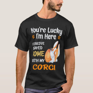 Camiseta 21 Podría haberme quedado en casa con Corgi
