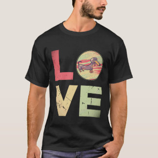 Camiseta 21 Regalos retro vintage Dachshund Mamá Perro Dach