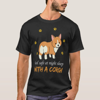 Camiseta 21 Siéntete Seguro Por La Noche Duerme Con Un Corg
