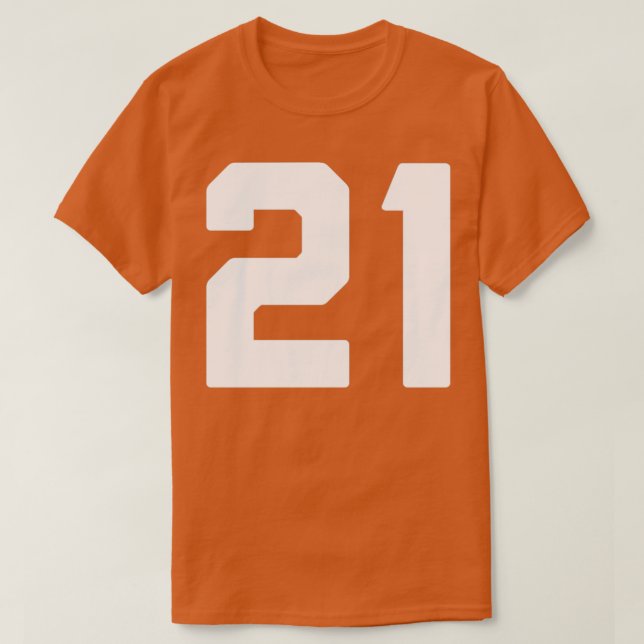 Camiseta 21 veintiuno (Diseño del anverso)