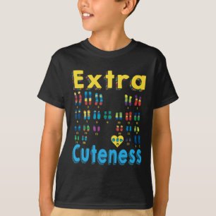 Camiseta 21 Xx Chica cromosómico Extra Síndrome De Down Mun