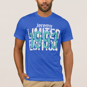 Camiseta 21ro Azul de la edición limitada del regalo de