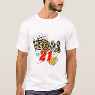 Camiseta 21ro cumpleaños de Vegas