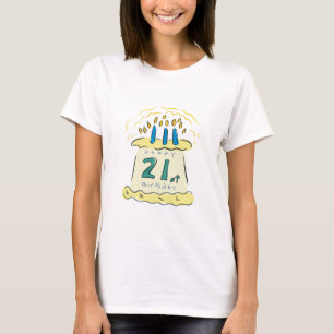 Camiseta ¡21ro cumpleaños feliz!