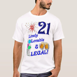 Camiseta 21ro No. 4 del cumpleaños