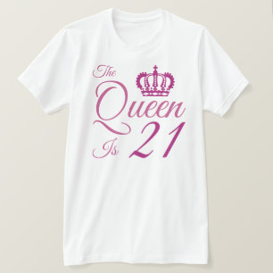 Camiseta 21ro Reina del cumpleaños
