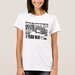 Camiseta 21ros años más grandes de la fiesta de cumpleañ