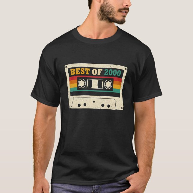 Camiseta 22º Cumpleaños Mejor De Cinta Cassette 22 Años O (Anverso)