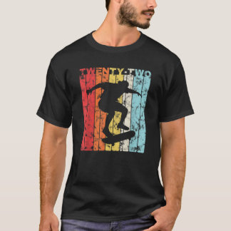 Camiseta 22.ª Fiesta de Cumpleaños 22 años Skateboard Skate