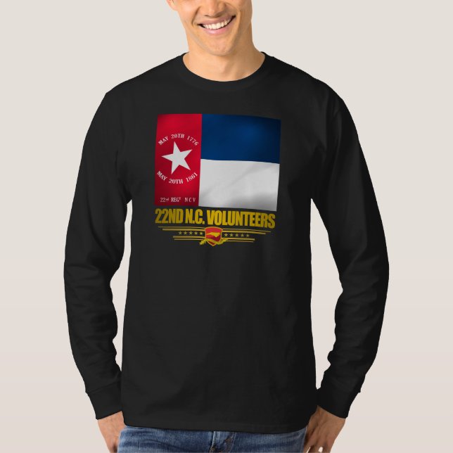 Camiseta 22.ª Infantería de Voluntarios de Carolina del Nor (Anverso)