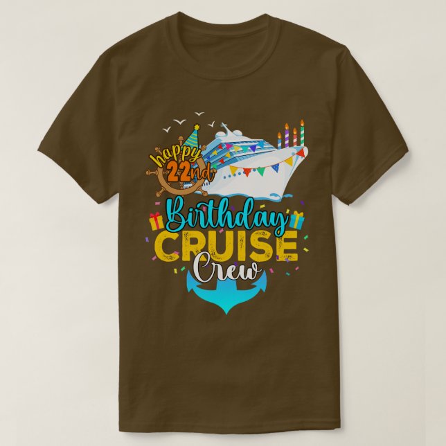 Camiseta 22.º Crucero de Cumpleaños (Diseño del anverso)