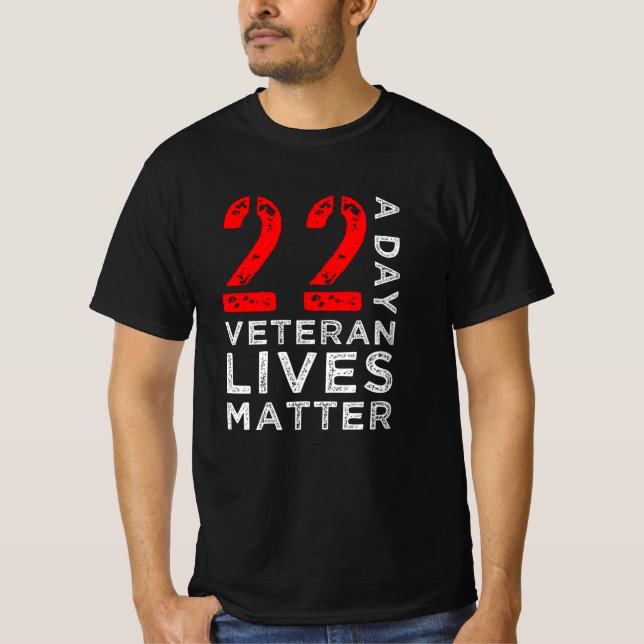 Camiseta 22 A Day Veteran - Día de la Conmemoración - Día d (Anverso)
