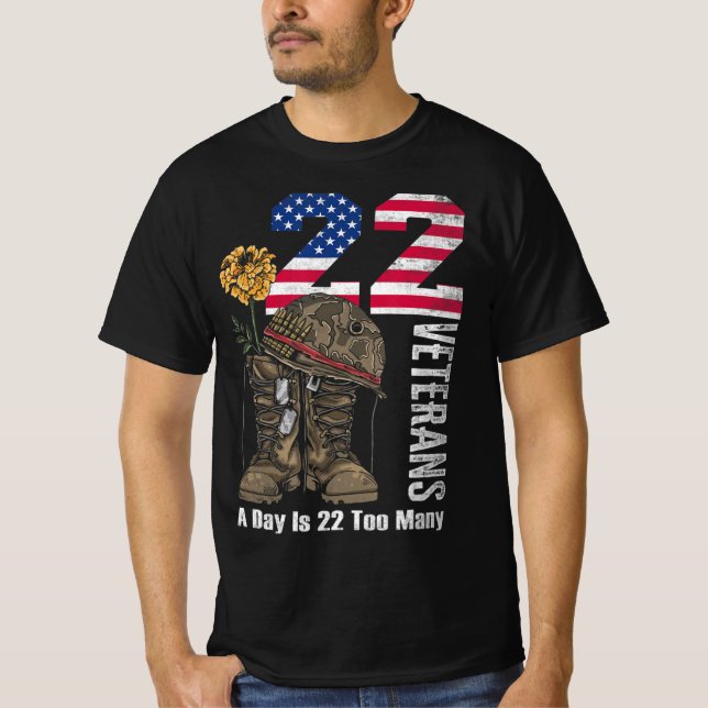 Camiseta 22 Al Día Es 22 Demasiada Conciencia Sobre El Suic (Anverso)