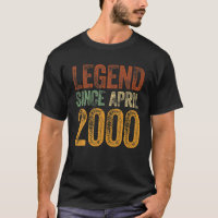 22 Aniversario Abril Nacido 22 Años De Leyenda Des