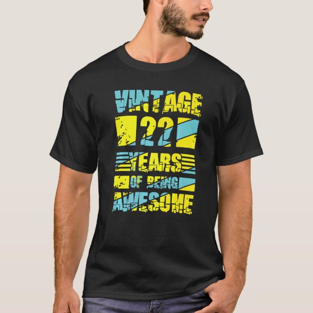 Camiseta 22 años 22 cumpleaños 5 (Anverso)
