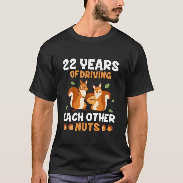 Camiseta 22 años Boda Aniversario Pareja divertida T Sh (Anverso)