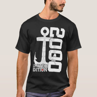 Camiseta 22 años de capacidad 2000 marinero 22 cumpleaños