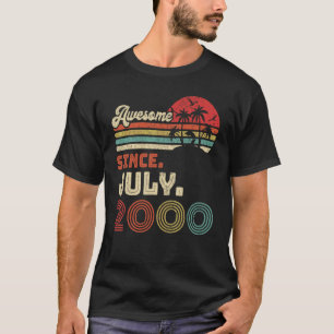 Camiseta 22 años de edad increíble desde julio de 2000