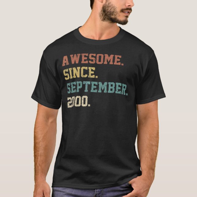 Camiseta 22 años de edad increíble desde septiembre de 2000 (Anverso)
