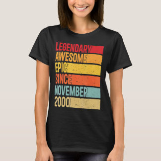 Camiseta 22 años de edad legendaria épica impresionante des