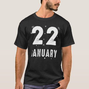 Camiseta 22 de enero Aniversario Fiesta Ocasiones especiale