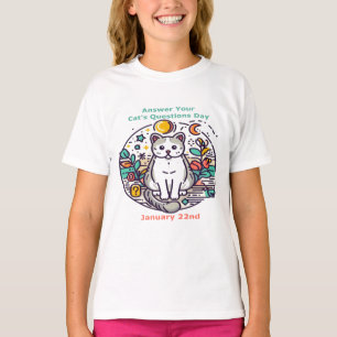 Camiseta 22 de enero - Responde a las preguntas de su gato