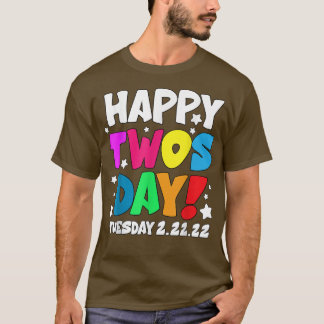 Camiseta 22 de febrero de 2022 2222 Feliz Twosday Martes 22