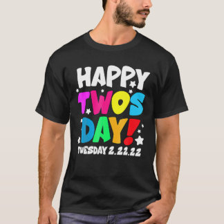 Camiseta 22 De Febrero De 2022 2-22-22 Feliz Twosday Martes