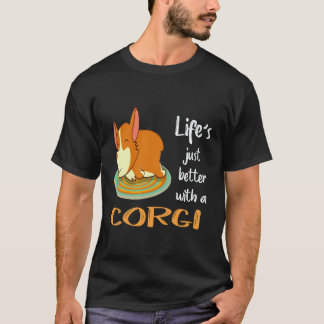 Camiseta 22 La vida es mejor con un Corgi