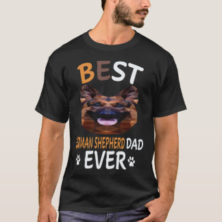 Camiseta 22 Mejor Pastor Alemán Papá Siempre Pastor Alemán