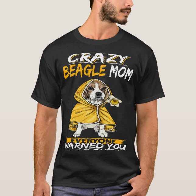 Camiseta 22 Soy la loca Beagle Mom (Anverso)