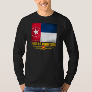 Camiseta 22do Infantería voluntaria de Carolina del Norte