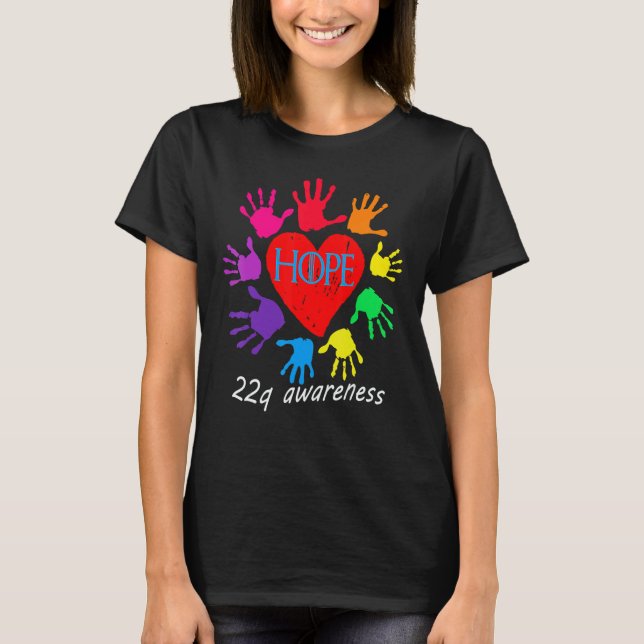 Camiseta 22q Duplication All Hope For Children (Anverso)