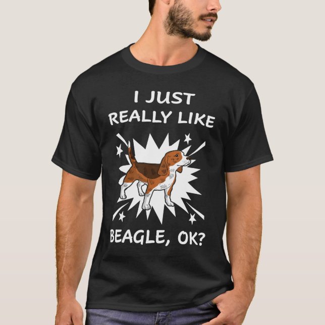 Camiseta 231 Me Gusta Realmente Beagle (Anverso)