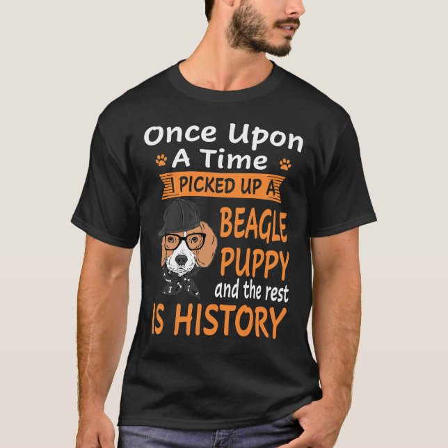 Camiseta 231 Uno A La Vez - Cachorro Beagle (Anverso)