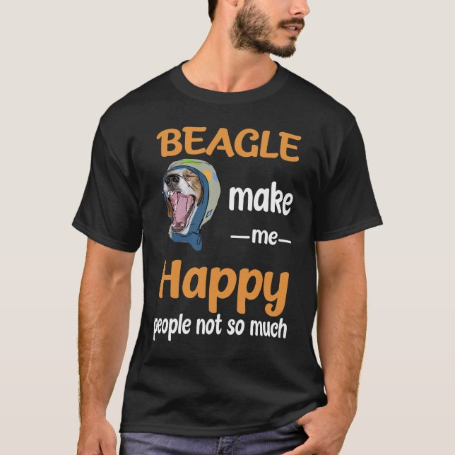Camiseta 232 Beagle Hazme Feliz (Anverso)