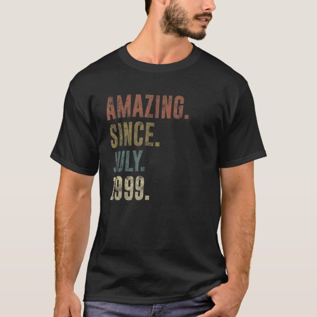 Camiseta 23.ª cosecha de cumpleaños asombrosa desde julio d (Anverso)