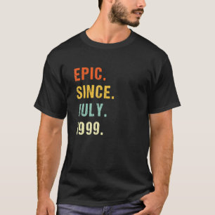 Camiseta 23.ª Épica De Cumpleaños Desde Julio De 1999 23 Añ