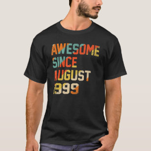 Camiseta 23 años de edad asombrosa desde agosto de 1999