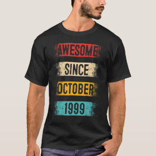 Camiseta 23 años de edad asombrosa desde octubre de 1999 23
