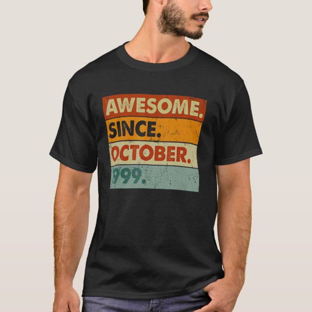 Camiseta 23 años de edad asombroso desde octubre (Anverso)