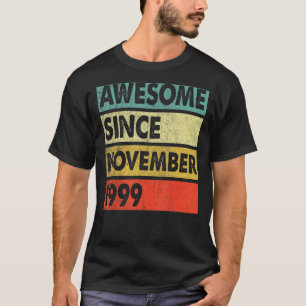 Camiseta 23 años de edad increíble desde noviembre de 1999 