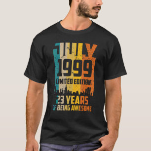 Camiseta 23 años de festividad desde julio de 1999 Vin