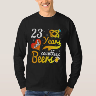 Camiseta 23 años Innumerables cervezas Boda Marry Husband W