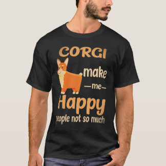Camiseta 23 Corgi Me Hacen Feliz La Gente No Tanto Corgi