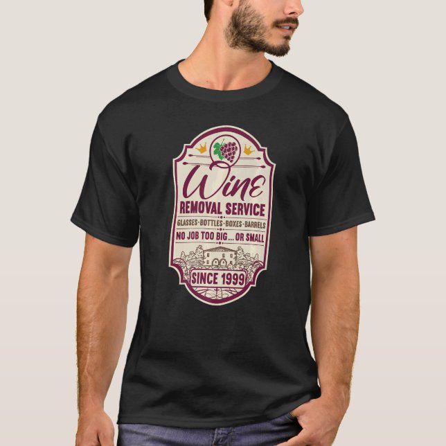 Camiseta 23 cumpleaños I Sello de desprendimiento de vino I (Anverso)